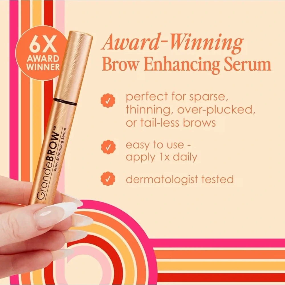 Grande Cosmetics/GrandeBROW/Brow Enhancing Serum/0.1 Fl Oz (Pack of 1) - Picture 4 of 12